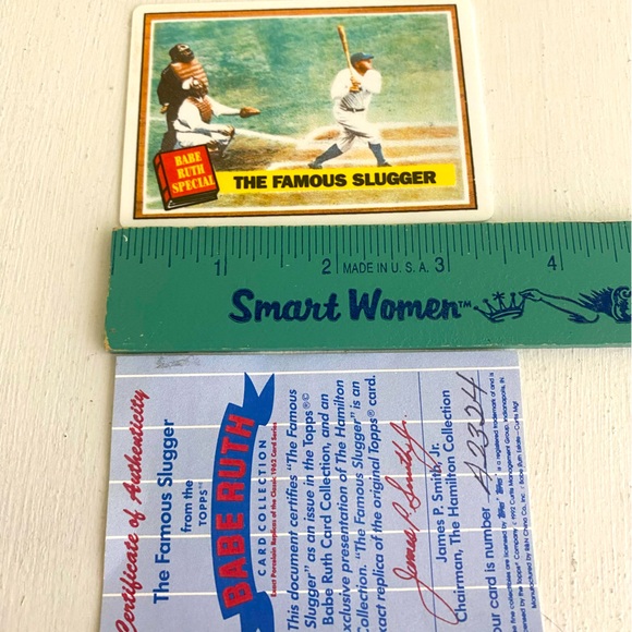 Topps Laminated Limited Edition 1991 Commemorative Babe Ruth Baseball ⚾️Card - Picture 6 of 10